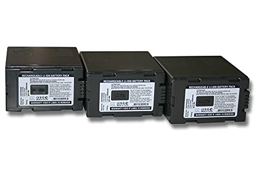 Contenuto della spedizione: 3x batteria di ricambio | Accessori di vhbw