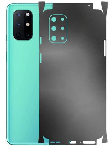 Image of AtOdds - Full Body Back Screen Guard Protector Film - Lamination Wrap Skin Sticker Compatible with ONEPLUS 8T | Scratchproof Matte Finish (Metallic Grey)
