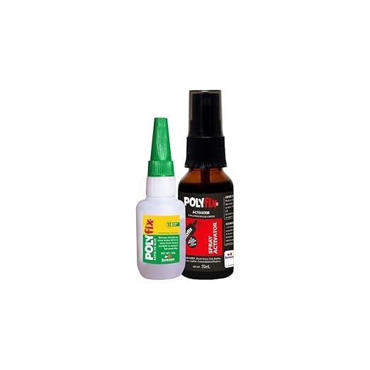 HV Glue & Glass Spray Activator Kit | for Wood, Stones, Acrylic, Plastic, Metal - for Quick and Strong Bonding (20g+20ml)-image-5