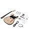 Fistrock DIY Electric Guitar Kit Beginner Kit TL Style 6 String Right Handed Basswood Body with Ash Burl Top Hard Maple Neck Rosewood Fretboard Chrome Hardware Build Your Own Guitar.