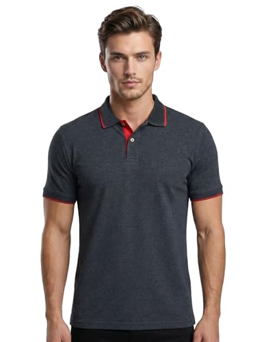 Image of Scott International Cotton Polo T Shirt | Collar Tshirts | Half Sleeves Plain T Shirt | T-Shirt |Tshirt for Men Stylish | Men's Tshirt