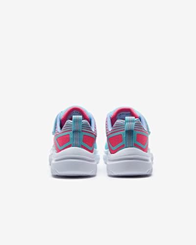 Skechers Kids Girls Go Run 650-Fierce Flash Sneaker, Aqua/Pink, 11.5 Little Kid | Image 4