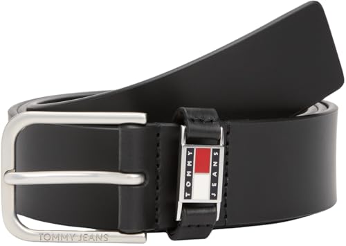 Tommy Jeans Herren TJM Scanton 3.5 Am0Am13414 Fester Gürtel, Black (Black), 105 cm