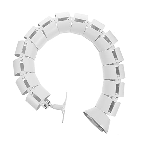 Holibanna Tubo Roscado Organizador De Cableado Oculto para Cables Canalización Eléctrica Oficina o Funda para Gestión De Cables Material Abs