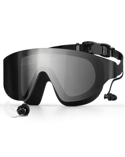 Zoomsnail Lunettes De Piscine Panoramiques 180° Sans Monture, Lunettes Natation Adulte Anti-Buée, Confort Silicone, Étanches Et Réglables, Lunette Natation...