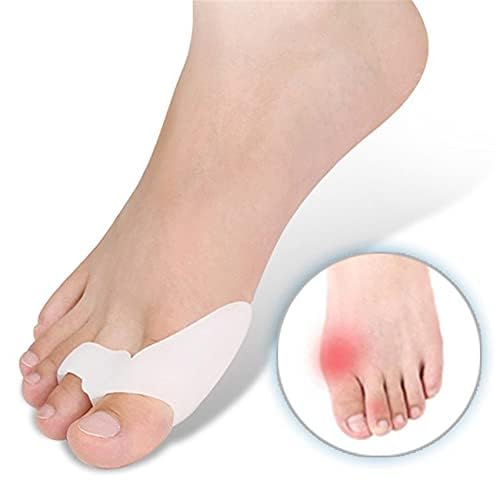 SquarezhenBo 2Pcs White Hallux Valgus Gel Foot Care Tool, Hallux Valgus Corrector, Straighten Fingers, Foot care - Image 2
