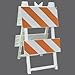 Plasticade Omni Type II White Barricade