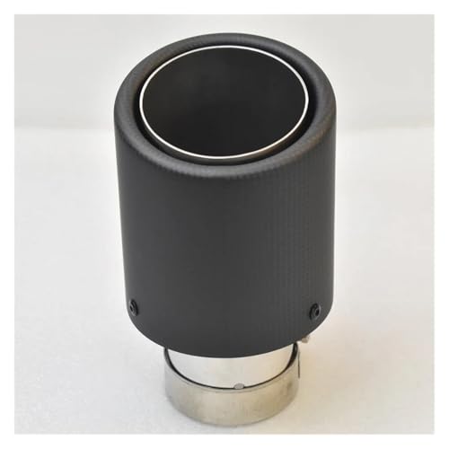 Embout pot d'échappement modifié 66-76mm en carbone mat pour personnalisation de sortie simple