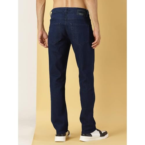 Image of Blue Jeans for Men Regular Fit - Cotton Jeans Pant for Men, Regular Denim Jeans for Boys - Light Fade Jeans for Men