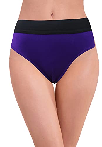 Image of RC. ROYAL CLASS Women's Solid Plain Broad Elastic Pure Cotton Hipsters Multicolored Panty(Pack of 3)