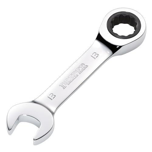 Image of Draper 27891 HI-TORQ Metric Stubby Ratchet Combination Spanner, 13mm