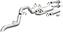 MagnaFlow Cat-Back Performance Exhaust System Overland Series Kit 19569 - Designed for the 2015-2022 Chevrolet Colorado & 2015-2022 GMC Canyon - Stainless Steel 2.5in Piping, Satin Finish Mufflers