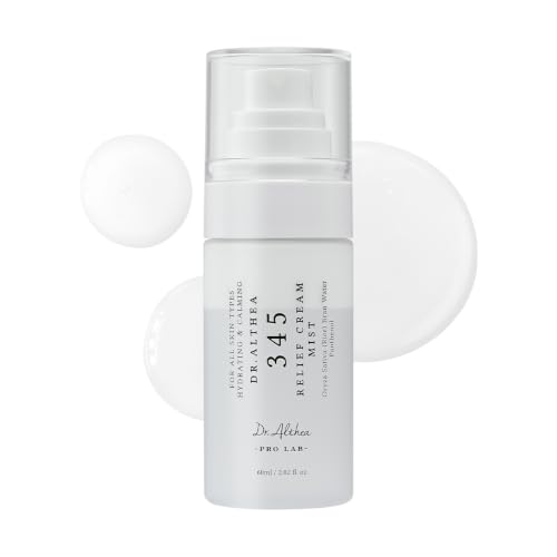 Dr.Althea 345 Relief Cream Mist | Nebulizzatore viso idratante con estratto di riso | Trattamento lenitivo per pelli sensibili | Prodotto coreano vegano per la cura della pelle (60ml (Pack of 1))
