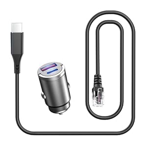 Radar Detector Cable,USB C to RJ11 Cable Charging Kit,with Automatic Recognition and Matching Voltage Function,for Escort Max360 Unide Beltronics Cobra DualPro 360 Radenso XP etc Radar Detector