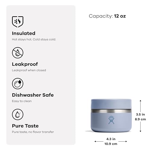 Image of Hydro Flask 12 oz. Insulated Food Jar - Stainless Steel with Leak Proof Cap , Birch