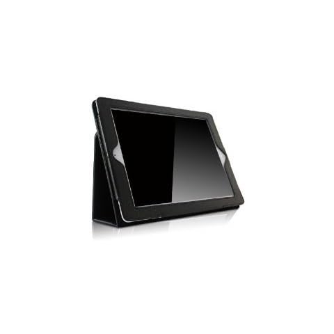 RUBAN Folio Case for iPad 4th Generation/iPad 3rd Gen (2012 Model), iPad 2 (2011 Model) 9.7 inch Tablet - [Corner Protection] Slim Fit Smart Stand Protective Cover Auto Sleep/Wake (Black) Cover