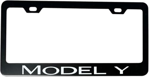 for Tesla Model Y License Plate Frame/Cool Funny Model Y License Plate Frame-Cute License Plate Frame for Women and Men-Plain License Plate Frame&for Tesla License Plate Frame 12x6 Black