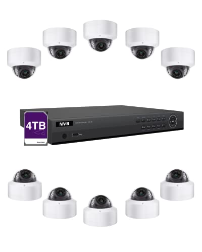 LINOVISION 16 Channel Security Camera System with 4K POE NVR, Guarding Vision or Hik Connect App, 4TB HDD, (10) 6MP Outdoor PoE Cameras with Mic for One Way Audio, Plug-n-Play for Commercial Security LINOVISION 16 Channel Security Camera System with 4K POE NVR, Guarding Vision or Hik Connect App, 4TB HDD, (10) 6MP Outdoor PoE Cameras with Mic for One Way Audio, Plug-n-Play for Commercial Security