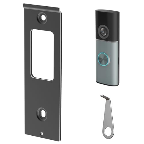 Doorbell Backplate Only for New Ring/Wired Doorbell Plus /Pro, Metal Doorbell Back Plate Replacement Part Screw Mounting - Detailed View