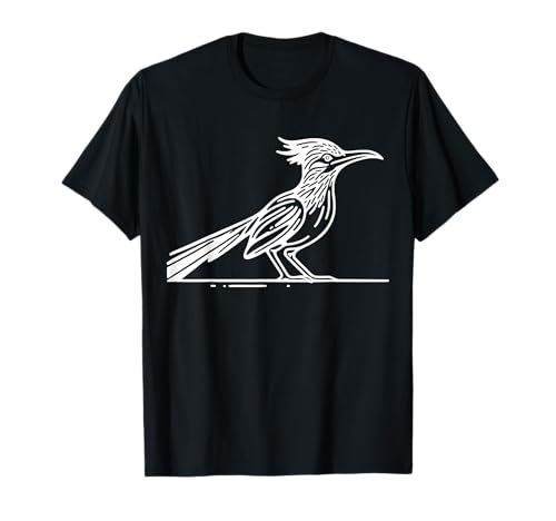 Arte linear Bird & Ornitólogo Gran Roadrunner t-shirt