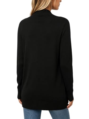 Image of Spicy Sandia Women's Basic Open Front Long Cardigan Sweaters with Pockets