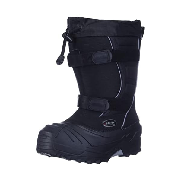 Baffin Boy's Young Eiger Snow Boots, Black, 12 M US Little Kid