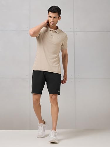 Image of TECHNOSPORT Men's Active Out Shorts ELASTOPLUS Stretch Quick Dry Sports Shorts for Gym Running Training Slim Fit Pocket UPF50+ Anti Odour