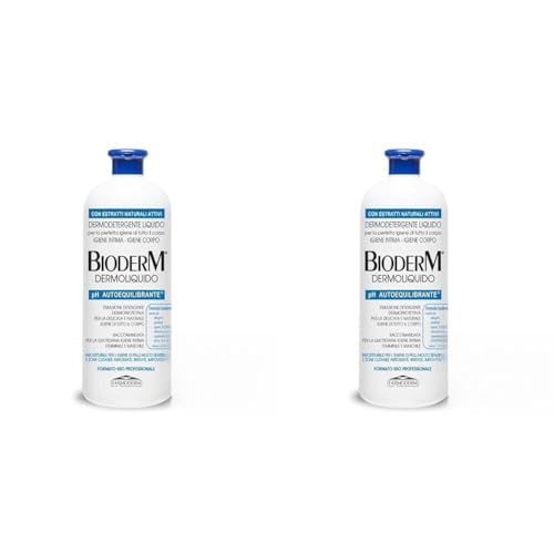 Dermoliquido Detergente per Pelli Sensibili e Igiene Intima Delicato per Neonato Anziani e Disabili 1000 Millilitri Confezione da 2