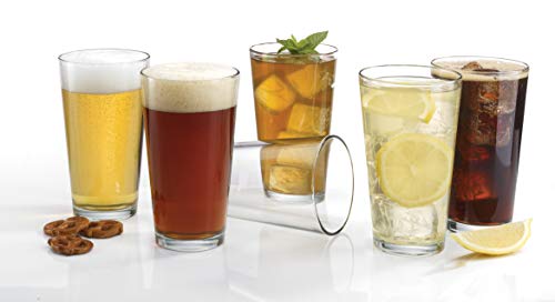 Luminarc Pub Beer Glass, 16-Ounce, Set Of 9 (Buy 8, Get 1 Free) #TOP2
