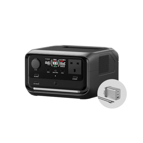 EF ECOFLOW Portable Power Station RIVER 3 Plus 286Wh LFP Battery 1200W Output 16 Hr Runtime for <100W Devices Expandable to 858Wh <10 ms UPS Solar Generator for Camping & RV