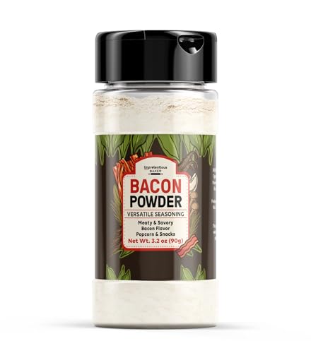Unpretentious Bacon Powder, 1 Cup, Versatile Seasoning, Meaty & Savory, Bacon Flavoring