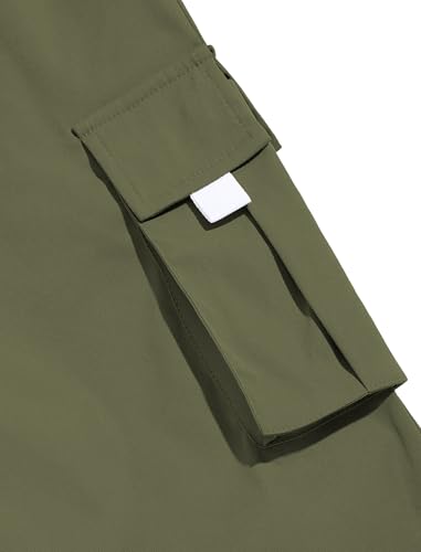 Image of ZAFUL Men's Streetwear Cargo Pants with Flap Pockets & Drawstring Elastic Waist - Casual & Techwear Joggers