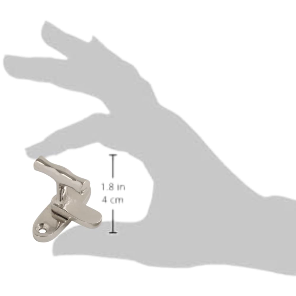 Cupboard Cabinet Door Turn Catches Polished Chrome Cupboard Cabinet Door Thumb Turn Catch Latch Lock Gate Shed Door Rabbit Hutch Thumb Turn Button 1 Pack - Image 4
