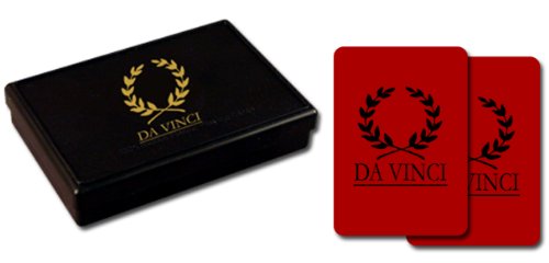 Da Vinci Fiori, Italian 100% Plastic Playing Cards, 2-Deck Bridge Size Small Print Regular Index Set #TOP3