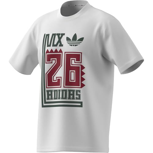 adidas Playera Manga Corta México DNA Mundial 26 Hombre Fútbol Blanco