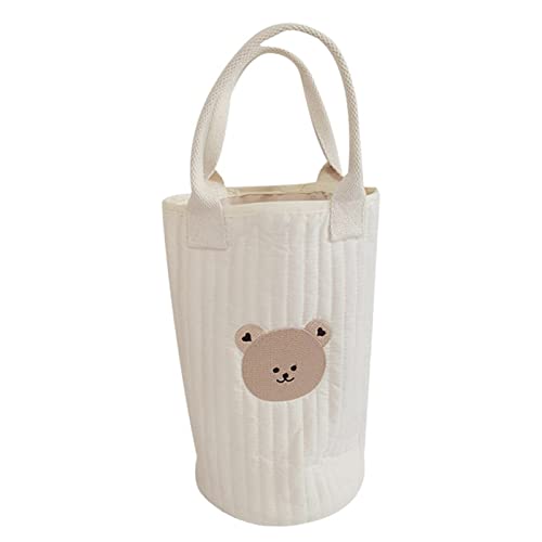 SpirWoRchlan Diseño de asas de cubo de almacenamiento, lavable, versátil, para cuna, cama, cochecito, pañales, bolsa de almacenamiento para dormitorio
