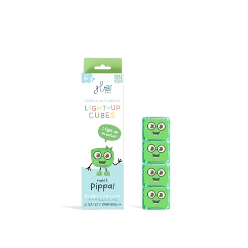 Glo Pals Pippa LeuchtwĂĽrfel, 4er-Set, Wasserspielzeug mit Leuchteffekt
