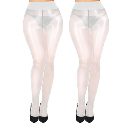 Image of Buauty Shimmer Tights for Women, Shiny Oil Pantyhose Stockings, Oil Bright Shaping Tight Ultra Shiny Sheer Tights High Waist
