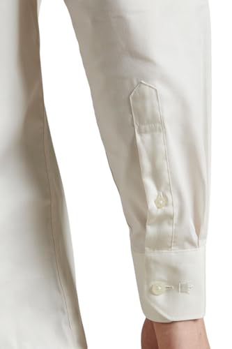 Louis Philippe Men's Regular Fit Easy to Iron Everyday wear Premium Cotton Full Sleeve Solid Formal Shirt