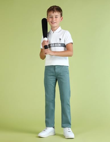 Image of U.S. Polo Assn. Kids Boy's Slim Casual Pants