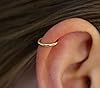 Gold Cartilage Earring - 18 Gauge 8mm Gold Helix Hoop - 14k Gold Filled Helix Earrings for Women - Small Cartilage Hoops #2