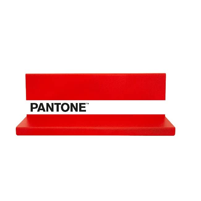 Estante de metal Pantone rojo de 60 cm para dar vida y orden a tu salón o estudio
