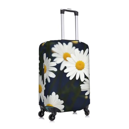 Flowers Daisy Luggage Cover Washable Stretch Suitcase Protector Anti-Scratch Luggage Sleeve Elastic Baggage Cover Fits 18-32 Inch X-Large3