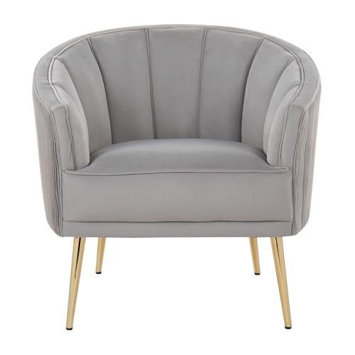 Sillón Plegable Terciopelo Plateado miniatura 5