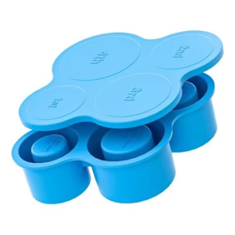 Ice Cube Tray for Tumbler Cup, 4 Slots, Blue fits for Tumbler Cup 30oz & 40oz Ice Mold Cover