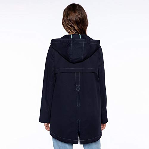 Parka 100% coton mi-longue à capuche Lauzerte veste mi-saison confortable