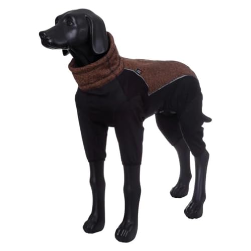 Rukka Pets Subrima Hunde-Overall aus gestricktem Fleece, Schwarz