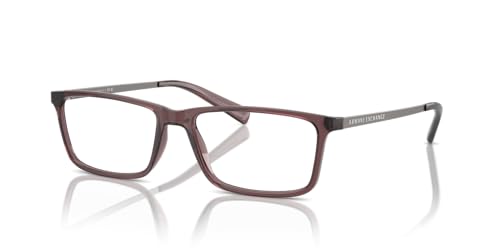Image of Armani Exchange mens Ax3027f Low Bridge Fit Rectangular Prescription Eyewear Frames