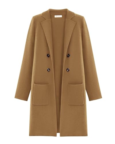 KIRUNDO Cardigan Sweaters for Women 2025 Fall Open Front Knit Sweater Jackets Business Casual Long Coatigan Winter Clothing