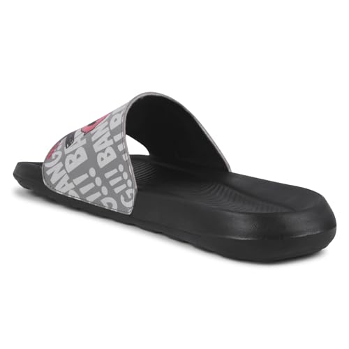 Image of PERY-PAO Sliders Mens White, Black, Grey, Sky blue Solid Design Flip Flop & Slippers